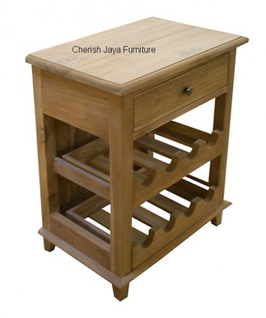 Code: SJCAB 011 Name: Wine Cabinet with Tray Size: H=100 x W=55 x D=40 cm Wood: Solid Teakwood